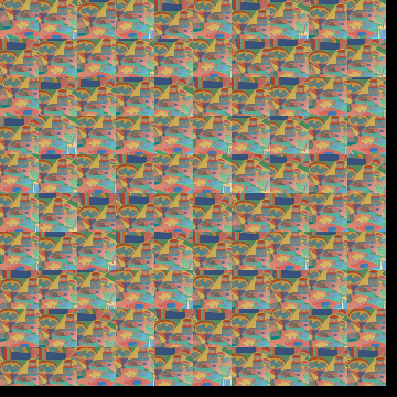 Random Sampling Quilted Pastel Image
